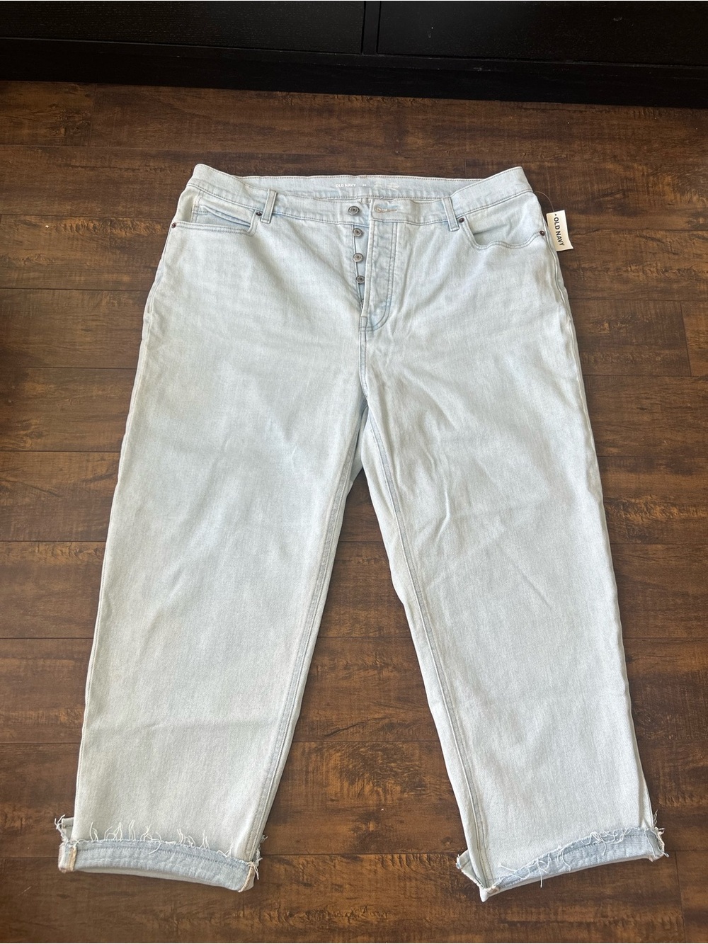 Old Navy Light Blue Button-Fly Jeans